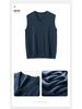 2025 Men's Cashmere V-Neck Sleeveless Loose Vest - Autumn/Winter Fashion Casual Top