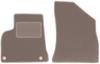 Beige Front Floor Mats For: Peugeot 5008 I 7 Seats (2009-2017)