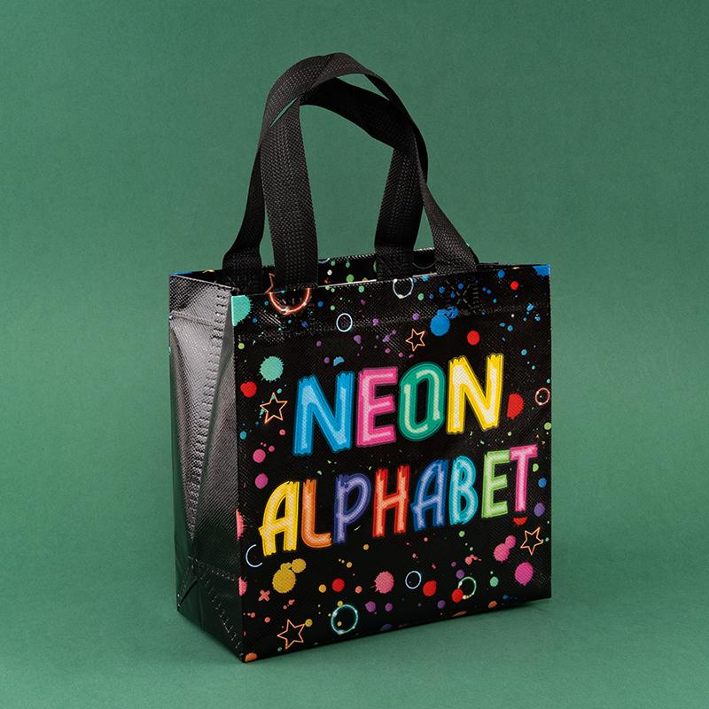 12/30pcs Waterproof Black Non-woven Fabric Bags Packaging Clothes Snack Candy Toy For Baby Shower Kids Party Weeding Decoration