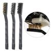 3 Pcs Cleaning Brush 3D Printer Dust Rust Cleaning Brass Steel Nylon Brush for Nozzle Hot Bed