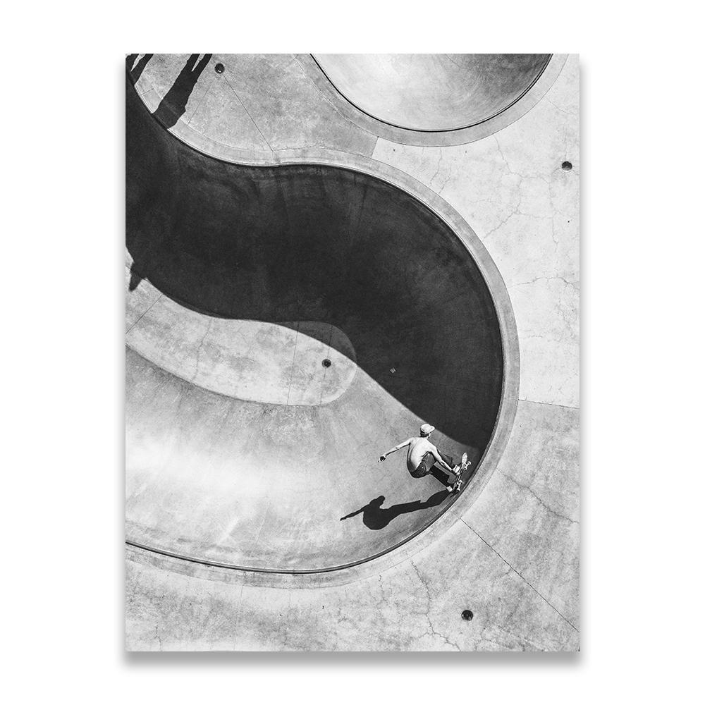 Skateboarding Extreme Sports Posters Prints Black White Photo Canvas Painting Wall Art Pictures Room Decor Skateboard Lover Gift