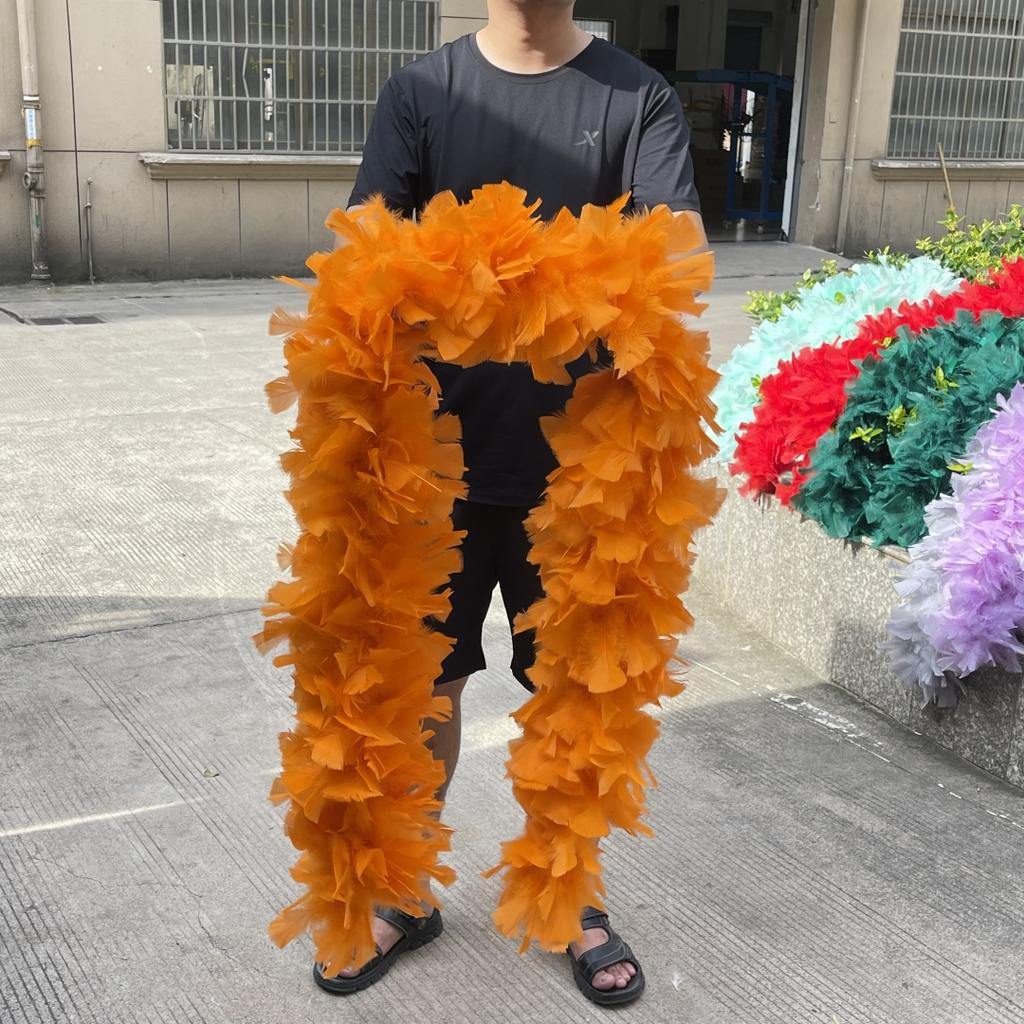 DIY 2 Yards Fluffy  Turkey Marabou Feathers Boa 200Grams White Feather for Crafts Wedding Party Christmas Decoration Plumes Shawl