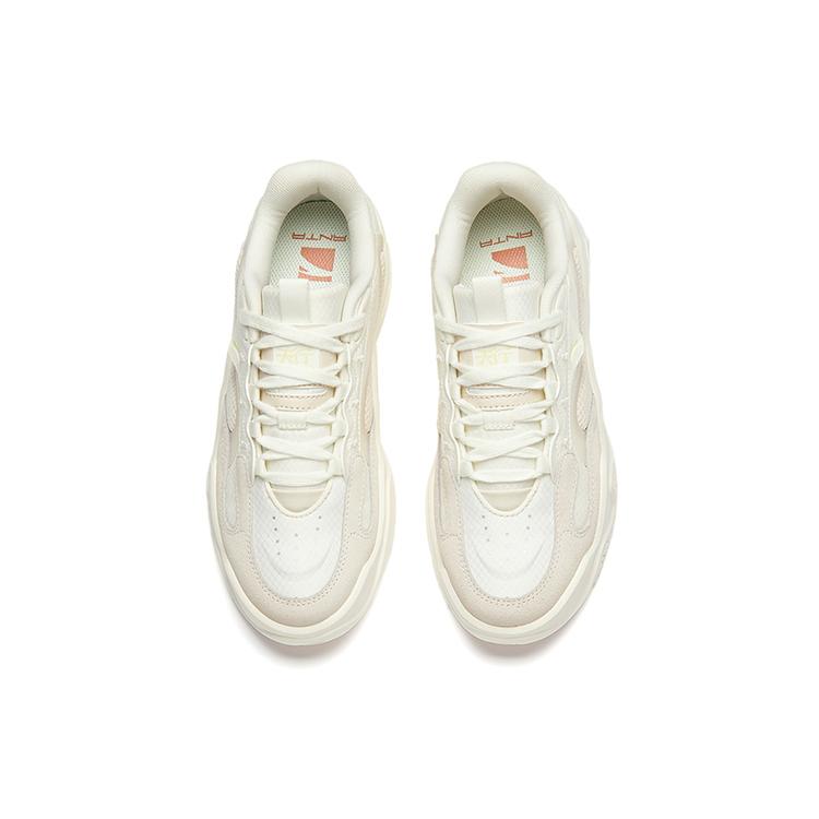 New Anta Tianxing Wear-Resistant Low-Top Sports Casual Shoes Women's White Gray Pink 122238091R-1