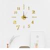 2D 3D Wall Clock Mirror Wall Stickers Diy Large Acrylic Quartz Wall Clocks Removable 4 Color Art Decal Sticker Home Decor