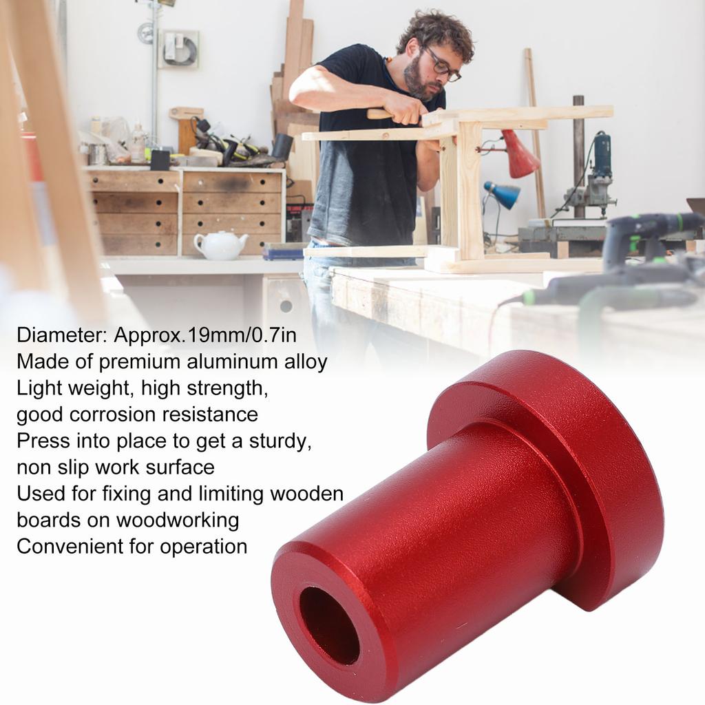 4 Pcs Bench Dogs 19mm Diameter Workbench Peg Aluminum Alloy High Strength Woodworking Desktop Stop Tenon