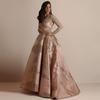 2025 Cross-border Spring New European and American Foreign Trade Women's Clothing Independent Station Bronzing Big Sleeve Long Skirt Banquet Sexy 