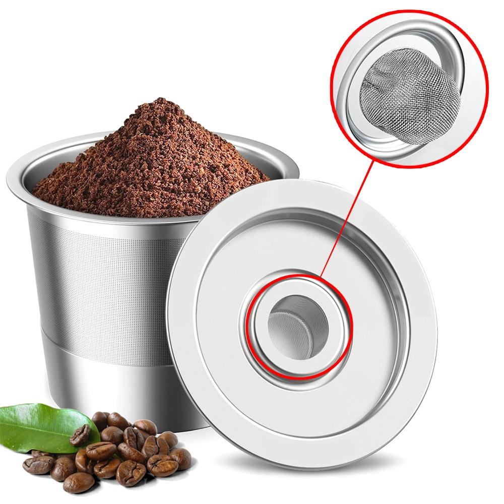 Reusable Coffee K-Cup Filter  | Compatible with Ninja Coffee Machines & Capsule Makers | Universal Kcup Filter for Home/Office Daily Use