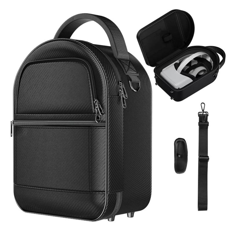 Waterproof Shockproof EVA Travel Case for VR Gaming Headset Controllers Protective Video Game Player Accessories Carrying Case
