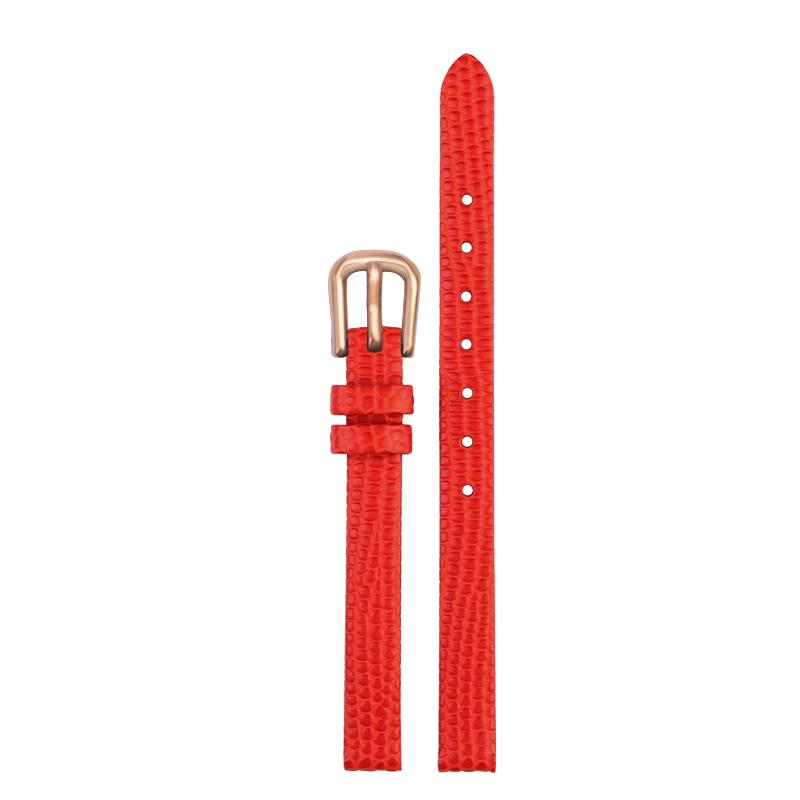 6mm 8mm 10mm 12mm 14mm 16mm Slim Genuine Watch Leather Strap Lizard Grain Women Watch Band High Quality Women Watch Band