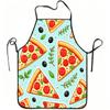 1pc Pizza Slice and Olive Funny Print Apron, Durable and Easy To Clean, Adjustable Waistband, Polyester Material, for Kitchen Cooking, Gardening, Orch