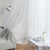 2Pc Privacy Enhancing Polyester Window Drapes Grommet Top Semi Sheer Design Curtains Modern Home Decoration Living Space