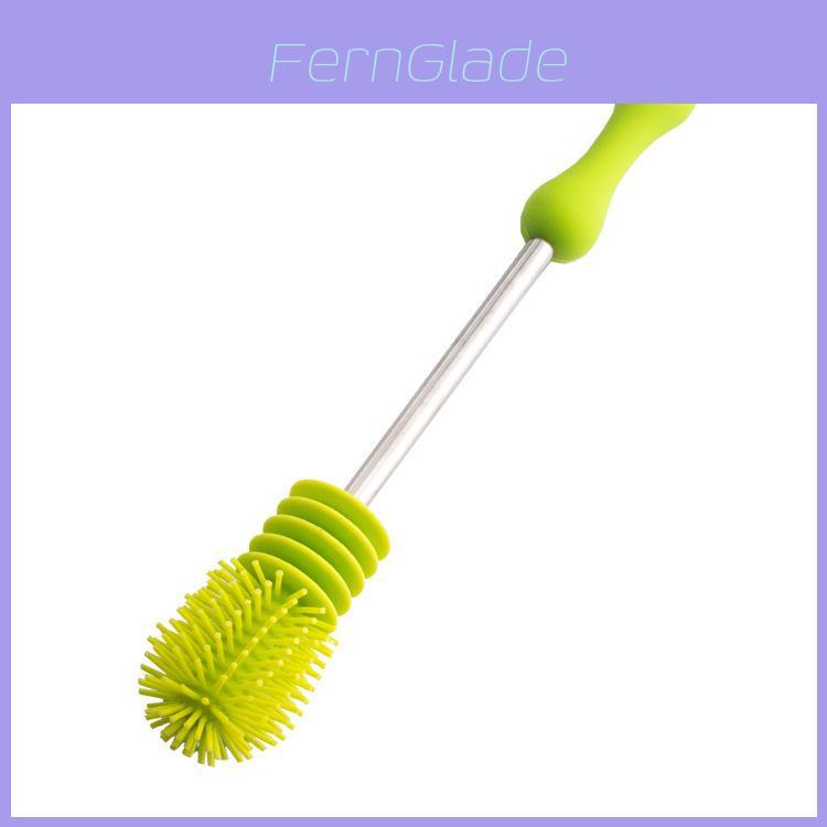 Silicone Bottle Brush With Long Handle Food Grade Baby Drinking Cup Cleaning Tool For Infant Care