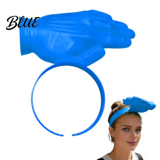 Summer Sun Hat Hand-Shaped Visor 3D Printed Funny Novelty Headwear Outdoor for Activities Unique Face Shield Gardening Hiking Beach Ergonomic