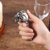 Schedelvormige Bierflesopener Aluminiumlegering Textuur Bierdoppenopener Kampeergereedschap voor Diverse Soorten Koude Dranken