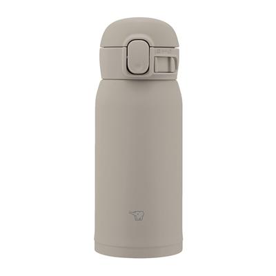 ZOJIRUSHI Παγούρι Νερού Χωρίς Ραφές 360ml Μονό Κουμπί Κούπα από Ανοξείδωτο Ατσάλι Γκρι Η ενσωματωμένη συσκευασία σημαίνει μόνο 3 αντικείμενα για πλύσιμο SM-WS36-HM