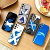 S-Schottland Schottische Flagge Handyhülle Für Samsung S25,S24,S21,S22,S23,S30,Ultra,S20,Plus,Fe,Note,10,9,5G Schwarzes Cover