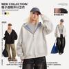 Unisex Oversized Hooded Zip-Up Sweatshirt In Retro Plaid Print Cotton Fall Casual Wear