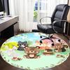 1pc Woodland Creatures Chair Carpet for Office, Soft Flannel Throw Mat, Perfect for Office,Holiday Party Decoration Choice Yy251113194