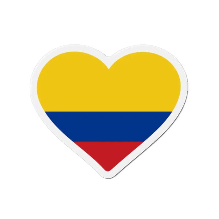 Aimant Coeur Drapeau Colombie - Multicolore - 10 cm - 50 piezas - Résine synthétique - Mixte