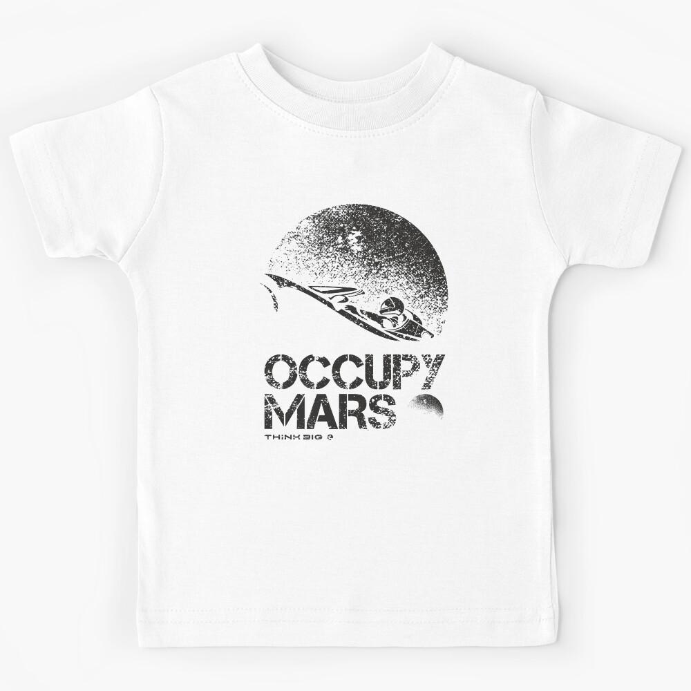 Occupy Mars Elon Musk Tesla roadster Kids T-Shirt 100