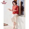 Yu Zhaolin Elderly Women's Summer Two-Piece 3/4 Sleeve T-Shirt Set