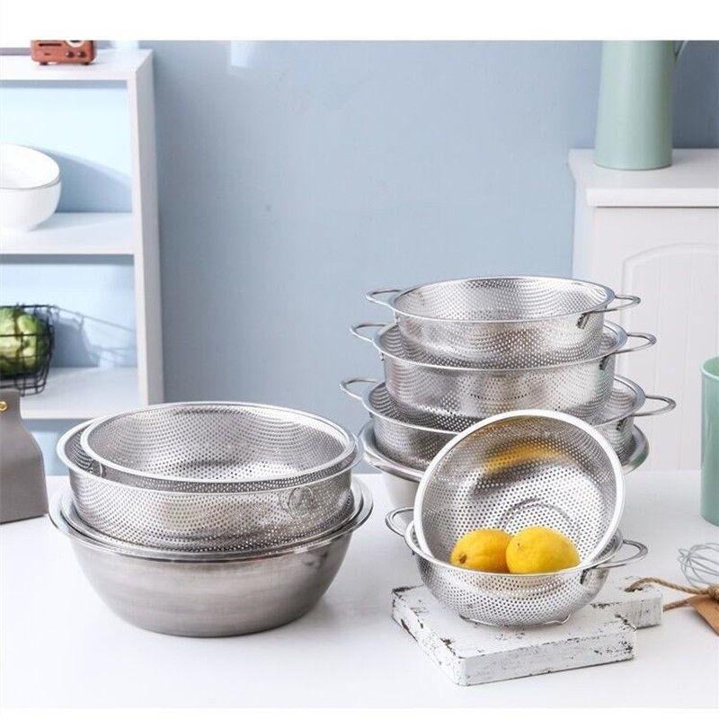 Stainless Steel Sink Drain & Vegetable Washing Basket