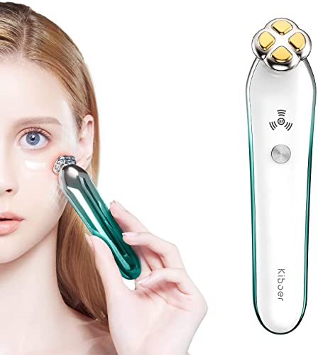 

Kiboer Eye Beauty Device, Facial Care, Tightening, Heating, RF, Iontophoresis, Microcurrent, Radio Frequency, Increased Penetration, 3D Head, Time-Sav