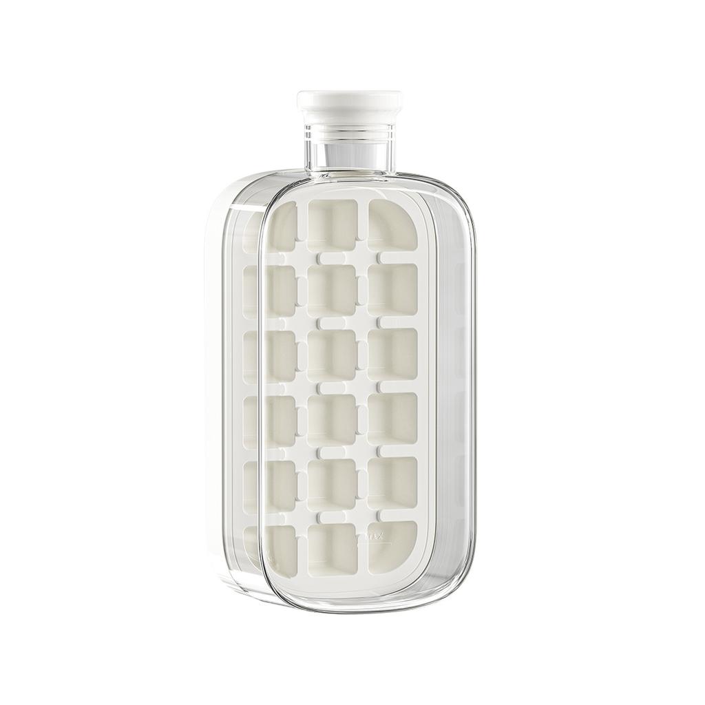 Ice Cube Mold Press Type Ice Tray Water Kettle Water Cup Home Use Food Grade Ice Maker Ice Cube Freezing Cup Magic Ice Tray Cup Pink
