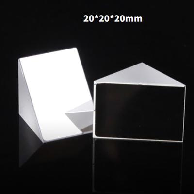 20mm Triangular Prism Optical Glass Reflecting Rainbow Prism Miniature Optical Components Right Angle Prism