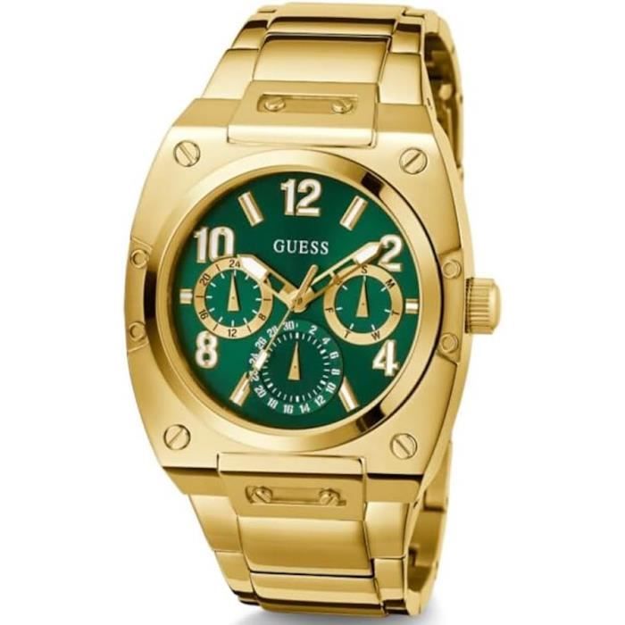 Montre - Guess - Prodigy GW0624G2 - Quartz - Acier Inoxydable - 45 Mm - Vert, Or