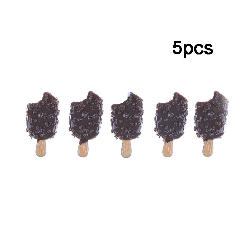 Миниатюрный мини-кукольный домик, 5 шт., шоколадное эскимо, модель еды, домашний декор для кухни