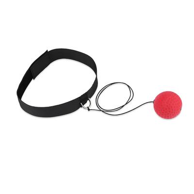 Boxing Equipment Fight Punch Reflex Ball With Head Band for Training Boxing Stress Relief Red