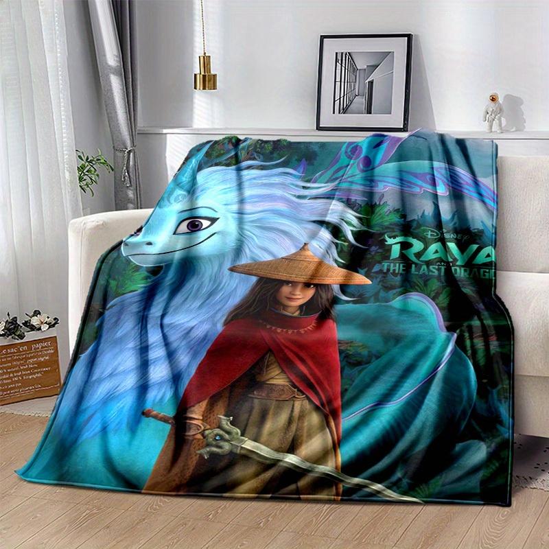 1pc, Disney Raya and The Last Dragon Inspired Dragon Blanket Room Decor,Couch Cover, Outdoor Use, Travel, Camping