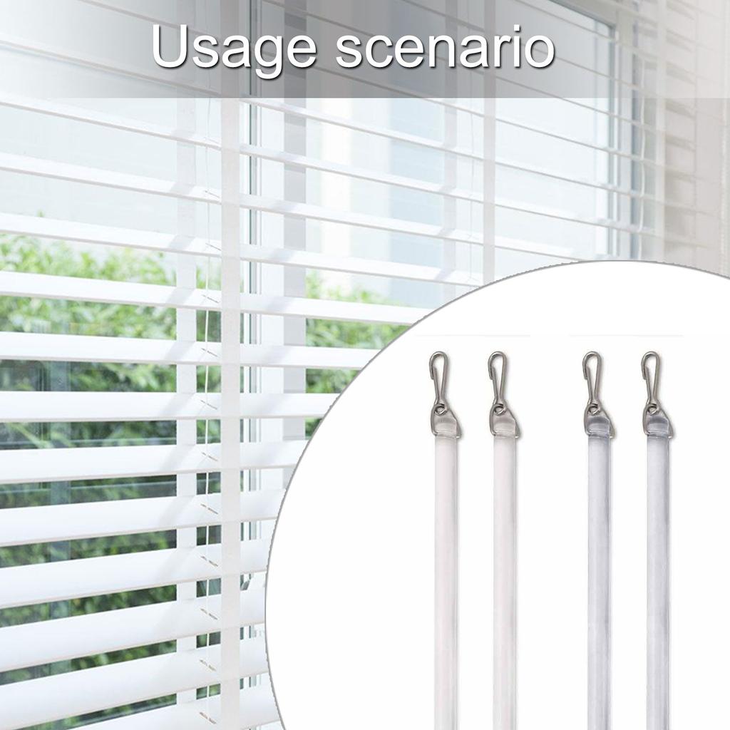 Pack of 2 Plastic 12Inch Curtain Pull Wand Drapery Control Pull Rod Stick with Hook for Opening and Closing Curtain