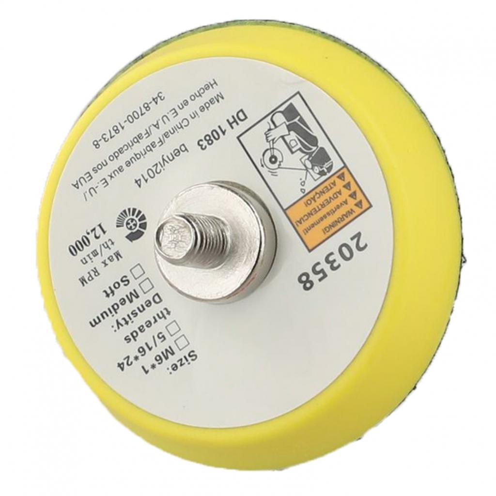 2/3/5 Inch Polishing Sanding Disc Backing Pad Hook And Loop/For Pneumatic Sander