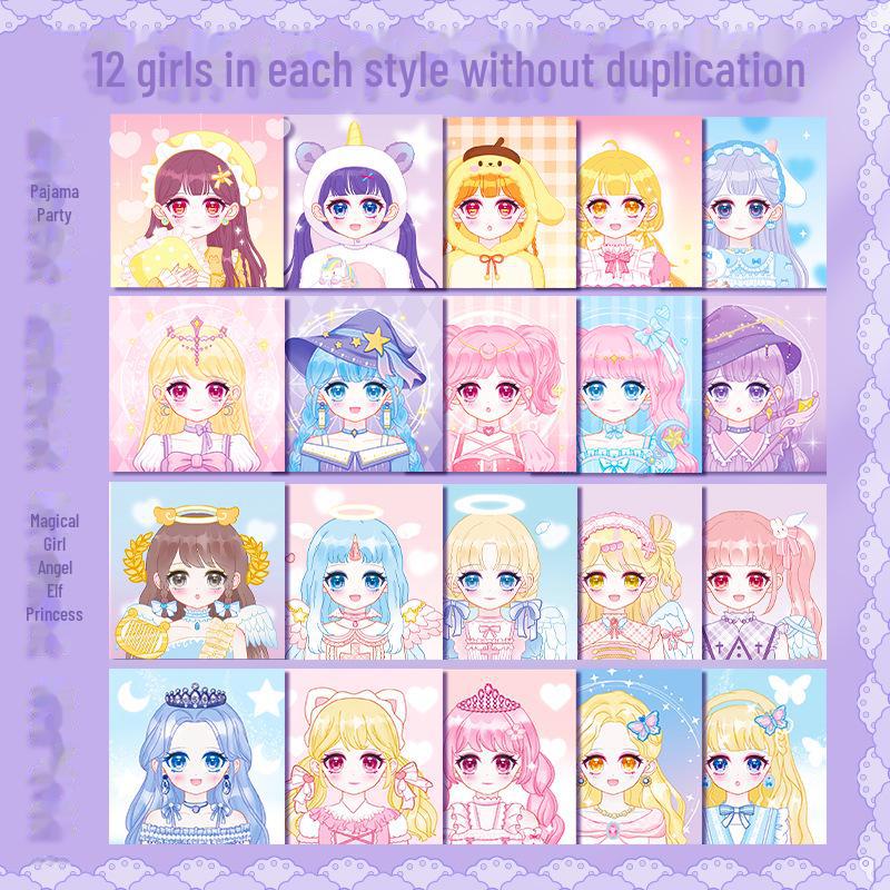 Princess Dress-Up Stickers for Girls - Cute Cartoon Sticker Book