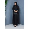 Gathered Waist Dress Plum