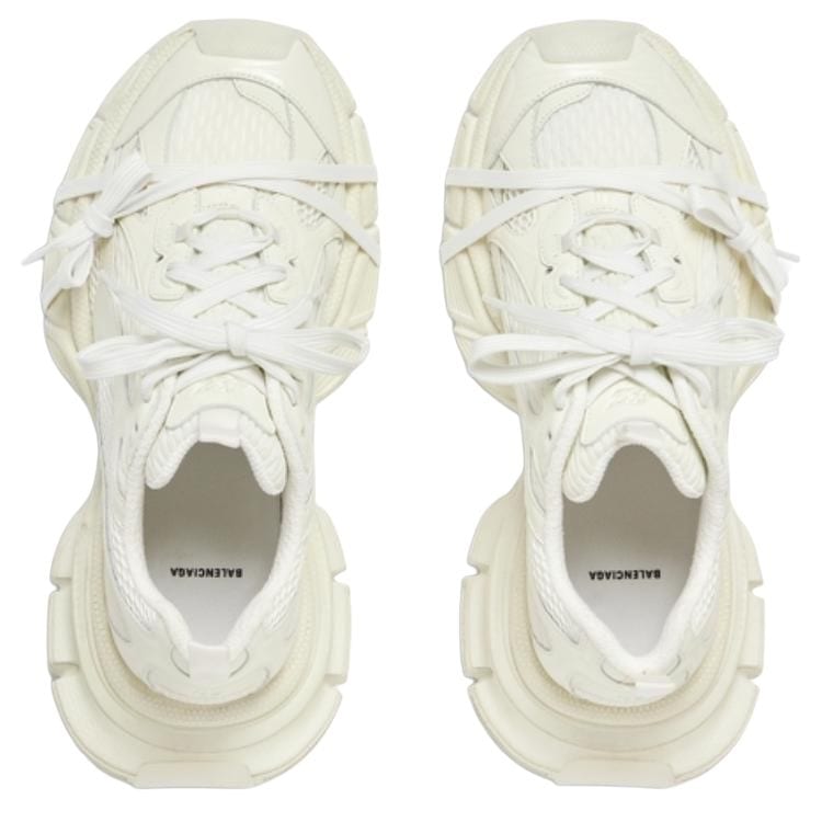 Balenciaga 3XL Mesh Low Top Chunky Sneakers Women's White 734731W3XLG9001