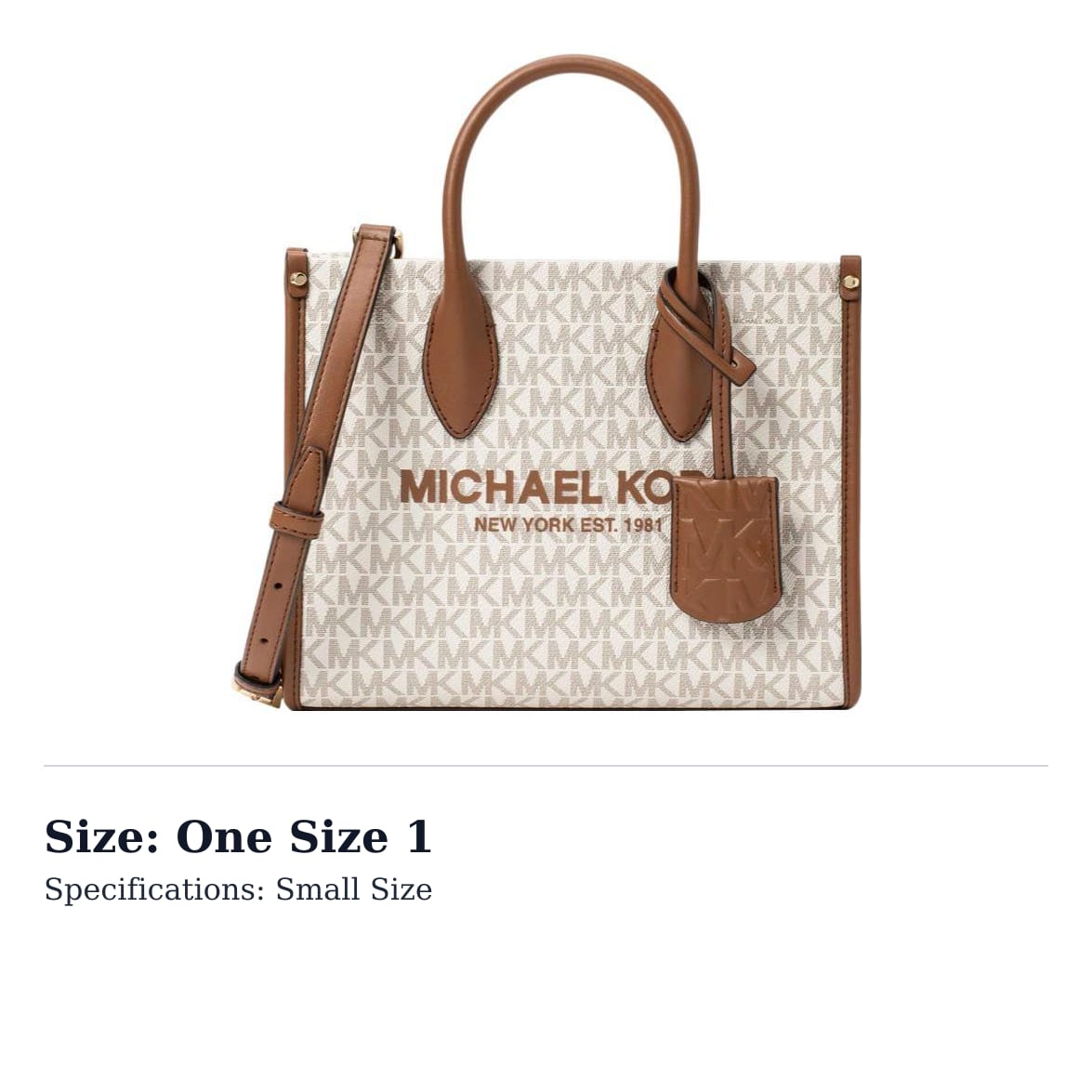 MICHAEL KORS pārklāta audekla rokassoma, pleca