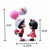 Anime Couples Action Figure Car Decoration Cartoon Couples Model Car Ornament Dashboard Figurine