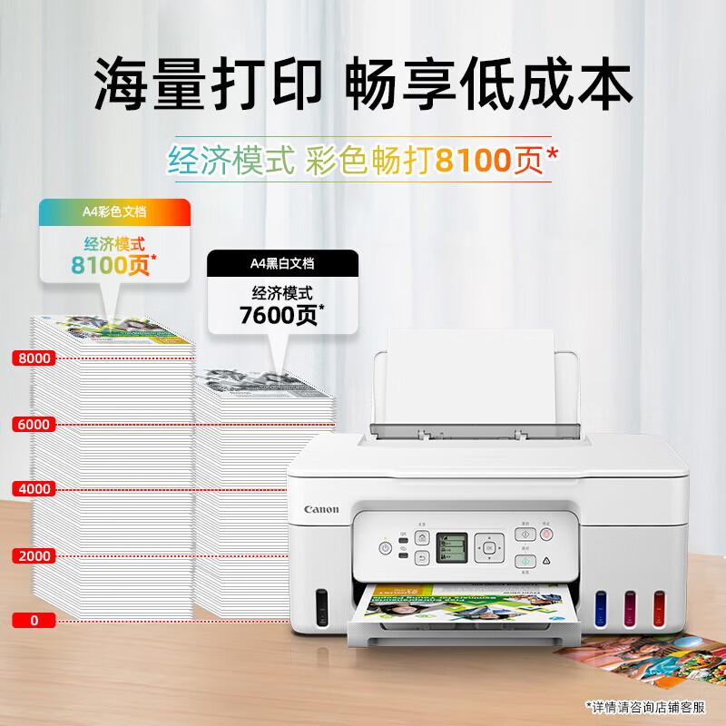 

Canon G3871 Color Multifunction Wireless Ink Tank Printer CN plug (adapter included)