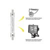 5 ks R7s 118mm 300W 230V, R7s Halogenová lineární žárovka, Stmívatelná halogenová lampa Pro stavební práce -bp