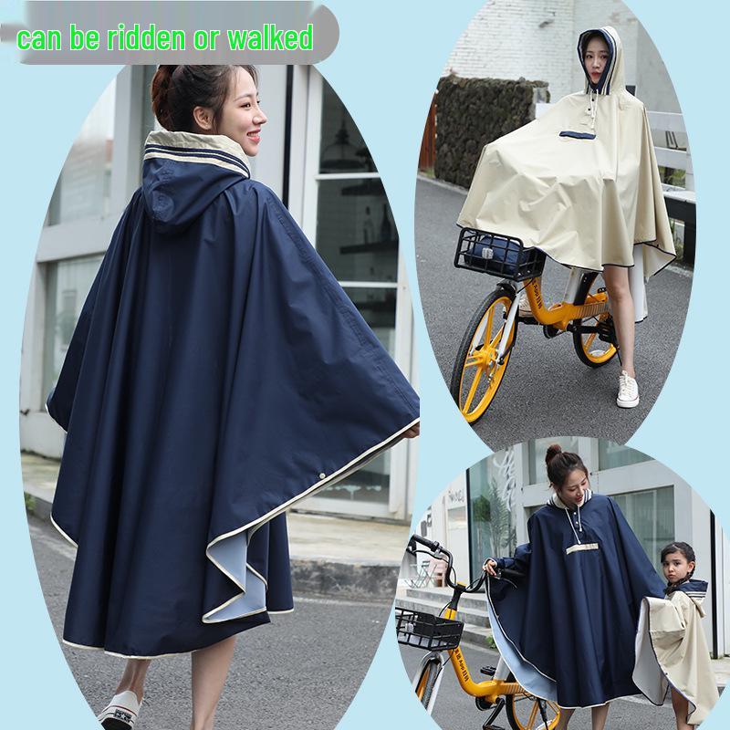 

Children s Large Poncho Raincoat for Boys & Girls - Thickened Cape for Cycling & Electric Bicycles XXL темно-синий