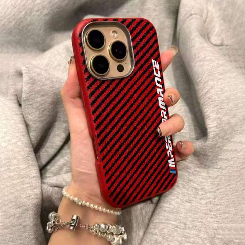 Hochwertige gestreifte Handyhülle für Apple iPhone 17/16/15/14 Pro Max/13 - Personalisiertes kreatives Design iPhone 16 Plus black
