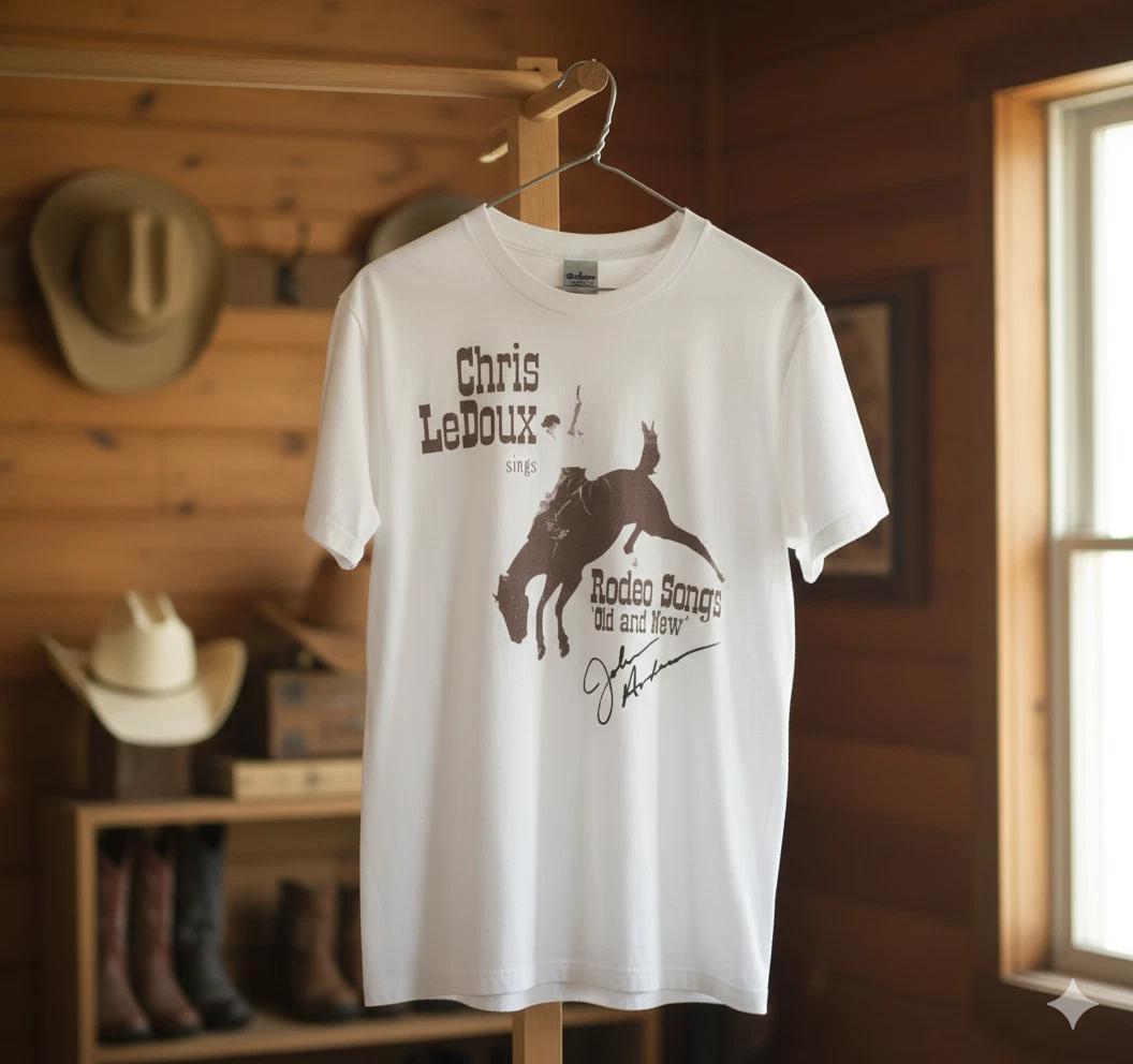 Unisex Adult Casual Graphic Chris LeDoux Rodeo Songs Old and Graphi... XXXXL