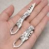 1Pc/2Pcs Stainless Steel Folding Knife Mini Pocket Knife Keychain Pendant EDC Tool Folding Unboxing Knife