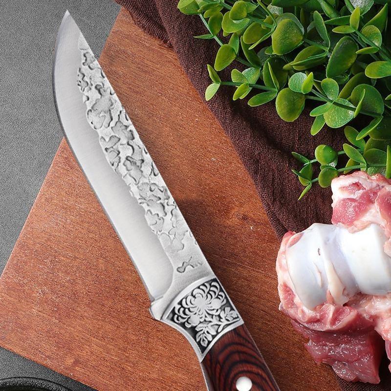 Cuțit pentru fructe de uz casnic din oțel inoxidabil Cuțit de bucătărie Cuțit pentru grătar Cuțit la îndemână Cuțit ascuțit din lemn Cuțit de sculptat Cuțit pentru dezosat