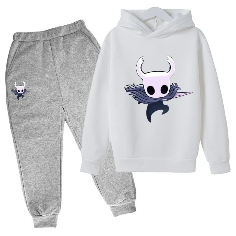 Children Fashion New Popular Hot Game Hollow Knight Kids Hoodies Personality Anime Hoodie Harajuku Sweatshirts Boy Sets