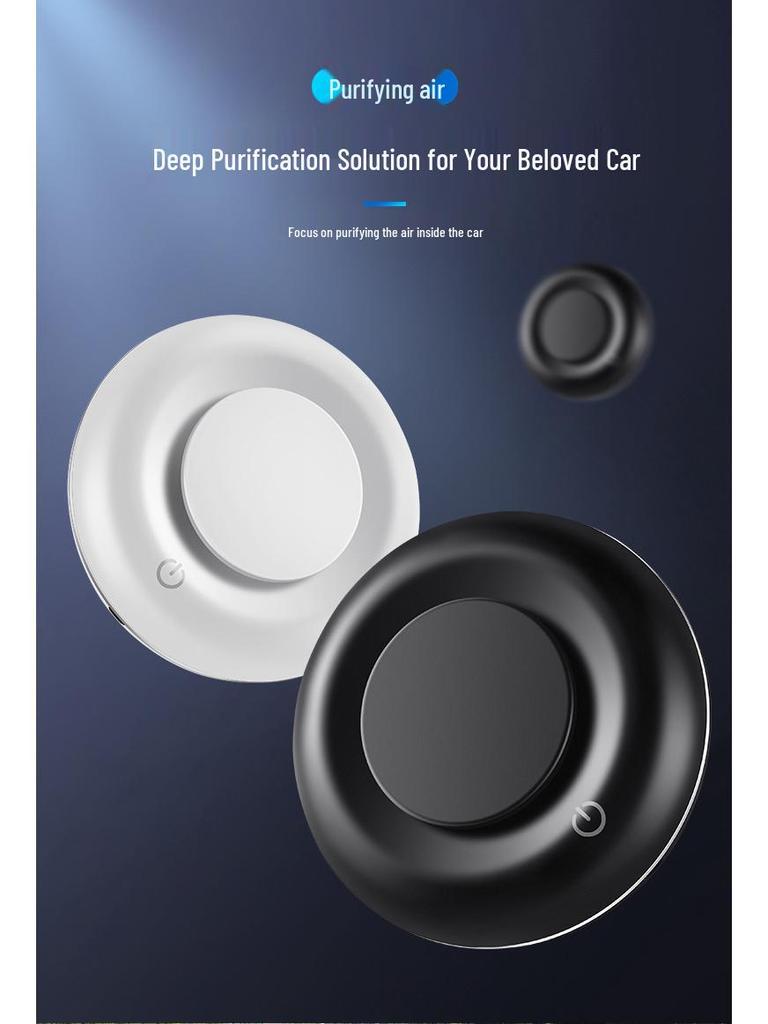 Portable Car Air Purifier with Odor Removal & Negative Ion Technology