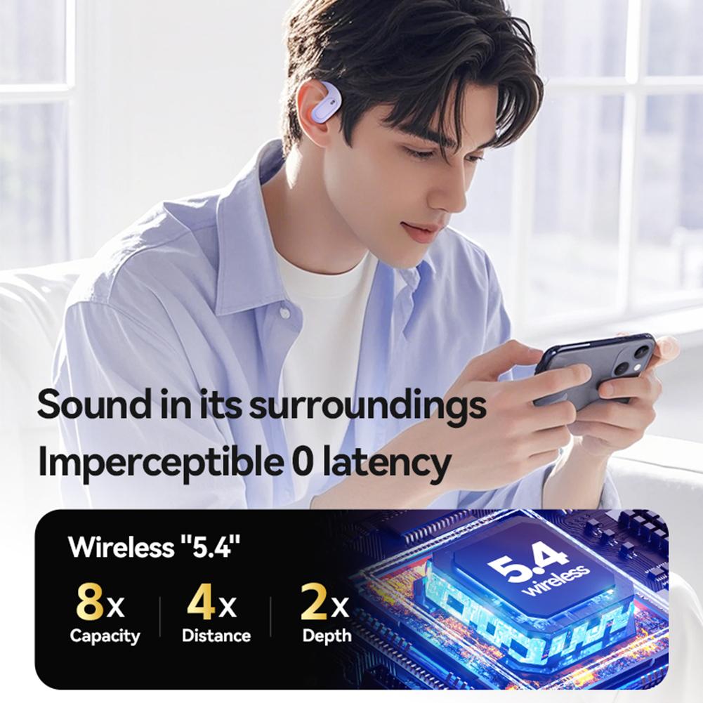 KI Übersetzer Ohrhörer 144 Sprachen Echtzeitübersetzung Kopfhörer Geräuschunterdrückung Bluetooth 5.4 Kopfhörer Übersetzer für Reisen